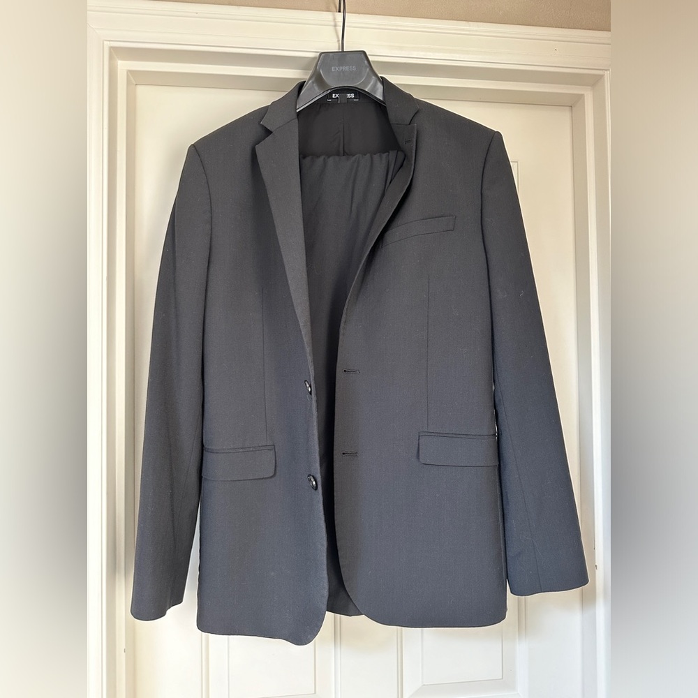 Express Men’s Black Long Size Suit for the Tall and Thin